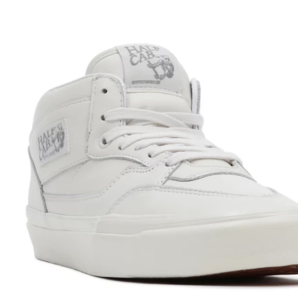 Vans Half Cab 33 DX Vintage Leather in White & Grey UK 8 EUR 42 Men's US 9.0 - Picture 11 of 16